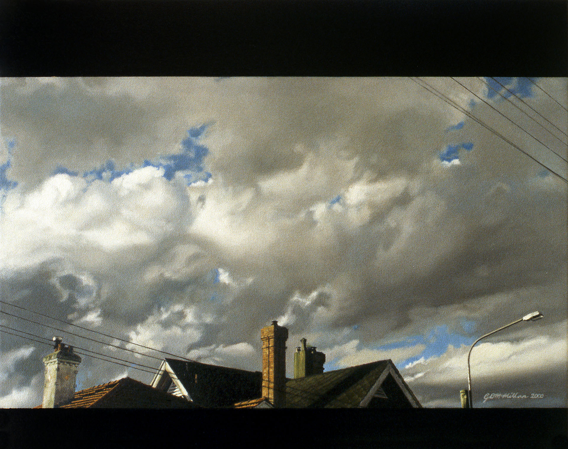 Out of the Blue, 2000, oil on canvas, 280 x 350mm, private collection