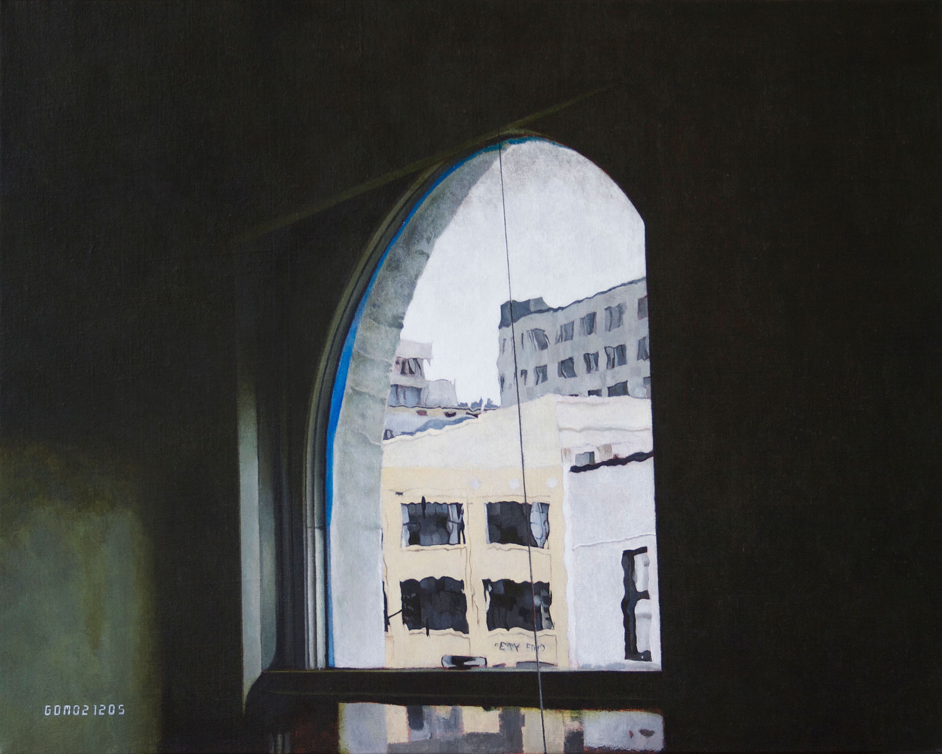 Window, 2005, acrylic on linen, 405 x 505mm
